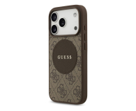 Guess 4G Circle Classic Logo MagSafe do iPhone 17 Pro brązowy - 1365487 - zdjęcie 4